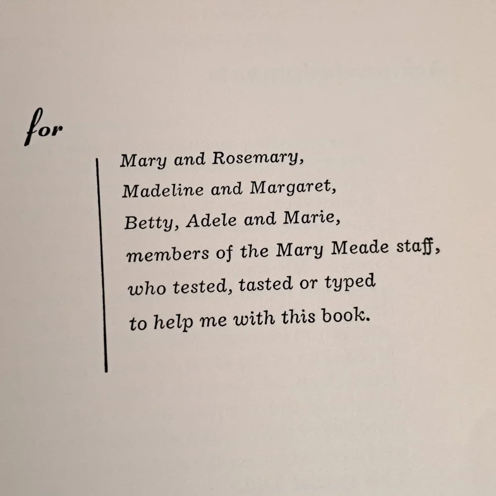 Mary Meade's Magic Recipes for the Electric Blender 1952 Ruth Ellen Church Book